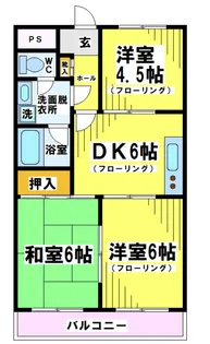 東京都府中市白糸台5【マンション】の間取り