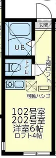 ユナイト上星川ブルックナー【1階】の間取り