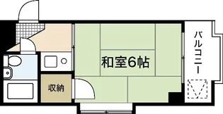 エスタス庚午南【4階】の間取り