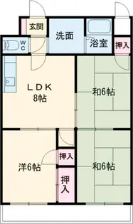 アベニュー黒崎【1階】の間取り