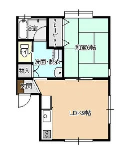 柏ハイツ【2階】の間取り