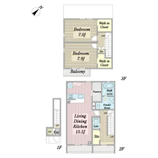 Ciel brise・Kの間取り