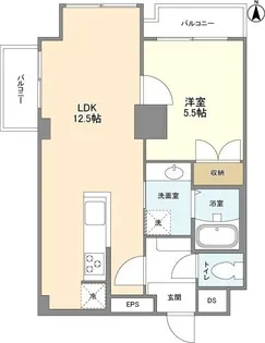 ベルファン西麻布【2階】の間取り