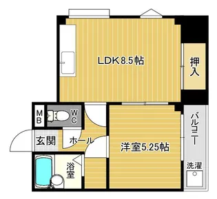 グレイスフルコーポイチカワII【3階】の間取り