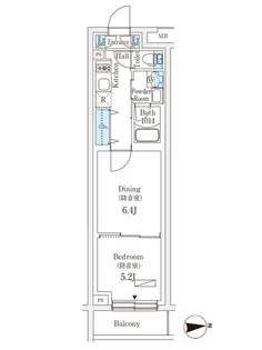 プラネソシエプラス桜台【3階】の間取り