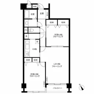 ジャルダン高輪【3階】の間取り