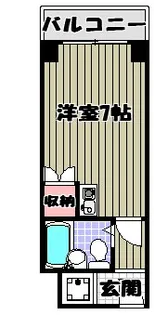 レジデンスサザン【2階】の間取り