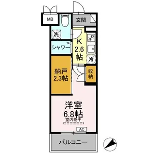 CINZA若林【3階】の間取り