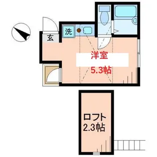 東京都大田区西六郷4【アパート】の間取り