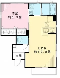 ジャルディーノA【1階】の間取り
