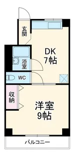コーポラスヤング【4階】の間取り