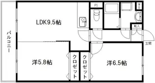 グランストーク松野【1階】の間取り