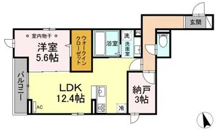 D-room白萩町【2階】の間取り