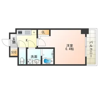 大阪府大阪市北区大淀北1【マンション】の間取り