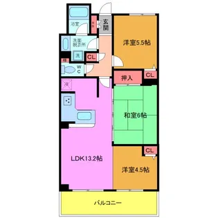 レクセルマンション舞浜第2【2階】の間取り