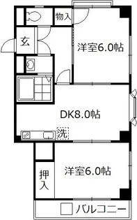 和幸マンション【3階】の間取り