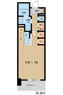 HF新横浜レジデンス【9階】の間取り