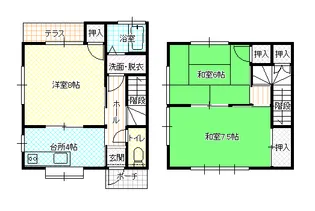コーポ中村【1階】の間取り