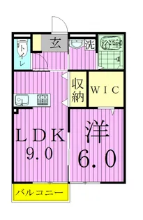 ヴィラ・エルメゾン【1階】の間取り