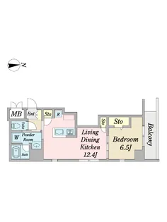 JANUS府中【6階】の間取り