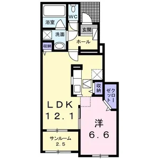 ウィステリア【1階】の間取り