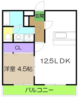 グランビュー【8階】の間取り
