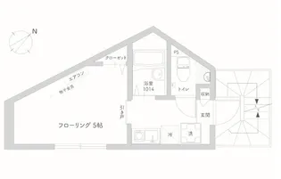 FORBELL FLAT向河原【2階】の間取り