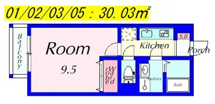 ウィン オカダヤ【2階】の間取り