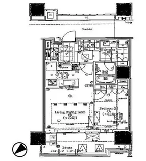 1LDKの間取り画像