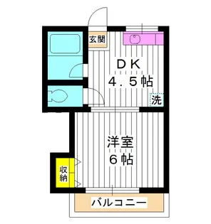 東京都板橋区向原2【アパート】の間取り