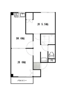メゾンサンクプレ【2階】の間取り