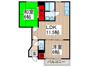 パークサイドC【1階】の間取り