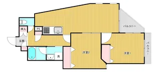 西小山ヒルズ【4階】の間取り