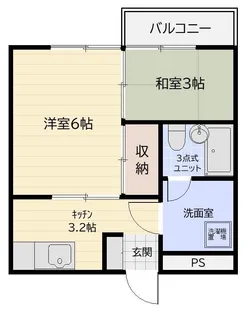シャイン・me【2階】の間取り