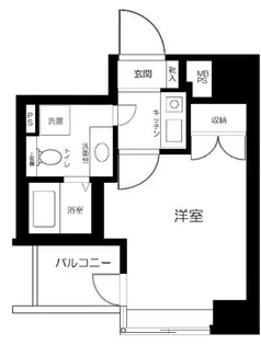 サンテミリオン茅場町リバーサイド【10階】の間取り