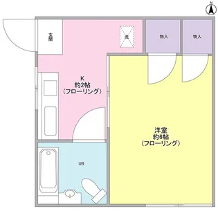 コーポ・リリー【1階】の間取り