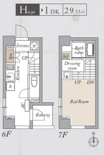 東京都墨田区亀沢3【マンション】の間取り