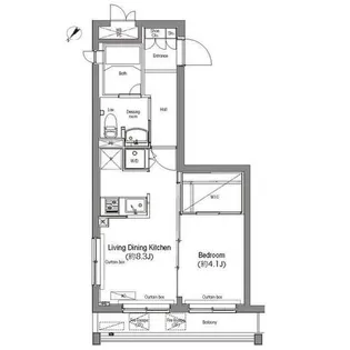 東京都港区麻布台3【マンション】の間取り