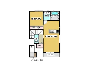 MDイーストII【2階】の間取り