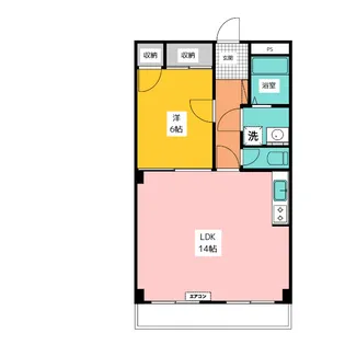 リバーサイド西八王子【3階】の間取り