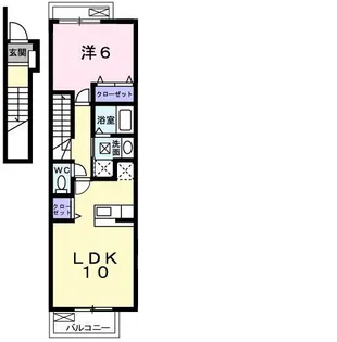 アニュー福田【2階】の間取り