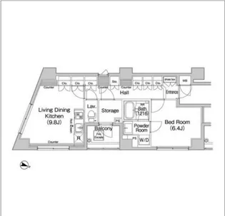 コンフォリア上野広小路【13階】の間取り