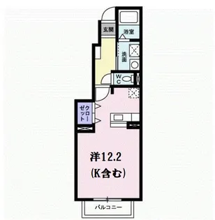 ジュネス・ミューレ【1階】の間取り