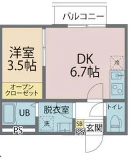 カインドネス千葉公園【3階】の間取り