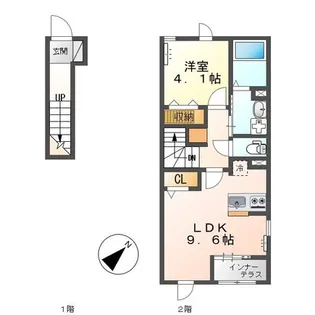 イーグルコート【2階】の間取り