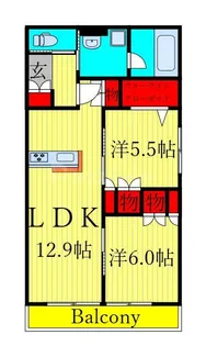 Vie Chanter【1階】の間取り