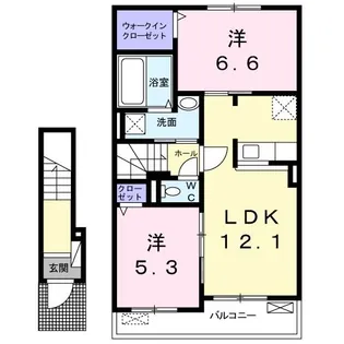 Sキャメロン II【2階】の間取り