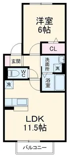 フレシール弐番館【1階】の間取り