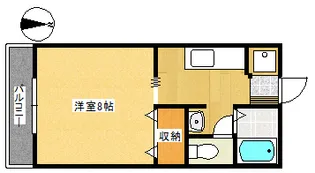カツミコーポ【2階】の間取り