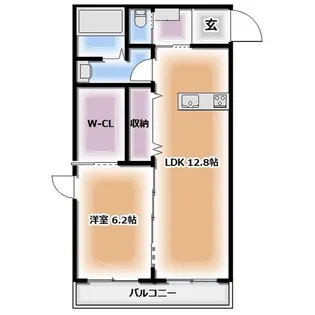 ブラウ・フルス【1階】の間取り